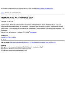 MEMORIA DE ACTIVIDADES 2004