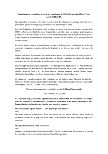 2011.02.24 respuestas de Miguel Yapur Auad sobre investigación y proyecto a favor novatos ESPOL