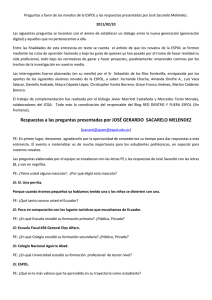2011.02.14 respuestas de José Sacarelo M sobre investigación y proyecto a favor novatos ESPOL