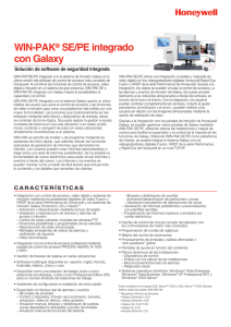 WIN-PAK SE/PE integrado con Galaxy ®