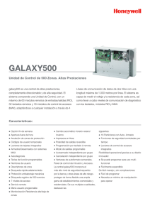 Galaxy500 Unidad de Control de 500 Zonas. altas Prestaciones
