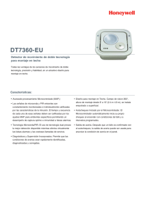 DT7360-EU Detector de movimiento de doble tecnología para montaje en techo