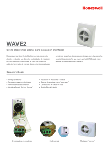 WAVE2 Sirena electrónica Bitonal para instalación en interior
