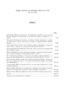 ÍNDICE NORBA. REVISTA DE HISTORIA, ISSN 0213-375X Vol. 23, 2010