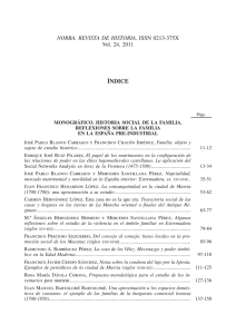 ÍNDICE NORBA. REVISTA DE HISTORIA, ISSN 0213-375X Vol. 24, 2011