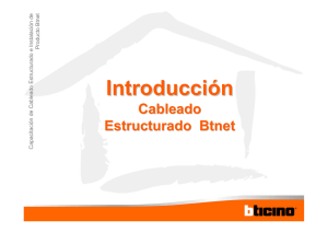 Introducción Cableado Estructurado  Btnet Producto Btnet