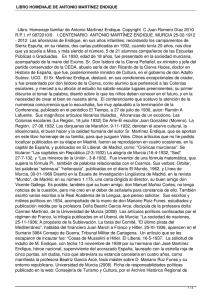 Libro: Homenaje familiar de Antonio Martínez Endique  Copyright ... R.P.I. nº 0872010/9    I.CENTENARIO. ANTONIO MARTÍNEZ ENDIQUE ...
