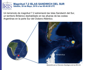Magnitud 7,2 ISLAS SANDWICH DEL SUR