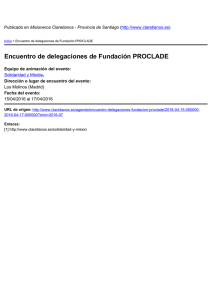 Encuentro de delegaciones de Fundación PROCLADE ) Los Molinos (Madrid)