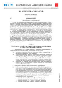 Modificación de la Ordenanza Municipal Reguladora de Medio Ambiente Anexo O de 27/03/2013