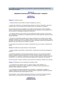 Ley 8/2005, de 26 de diciembre, de Protección y Fomento del Arbolado Urbano de la Comunidad de Madrid.