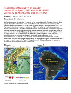 Terremoto de Magnitud 7.1 en Ecuador