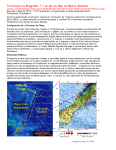Terremoto de Magnitud  7.0 en la Isla Sur de...