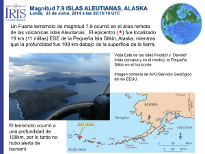Magnitud 7.9 ISLAS ALEUTIANAS, ALASKA