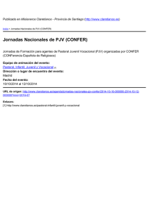 Jornadas Nacionales de PJV (CONFER)