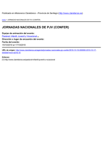 JORNADAS NACIONALES DE PJV (CONFER) Misioneros Claretianos - Provincia de Santiago )