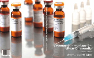 Vacunas e inmunización: situación mundial Tercera edición V