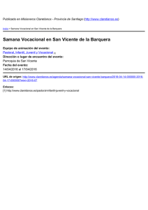 Samana Vocacional en San Vicente de la Barquera )