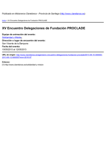 XV Encuentro Delegaciones de Fundación PROCLADE ) San Vicente de la Barquera
