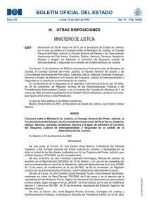 BOLETÍN OFICIAL DEL ESTADO MINISTERIO DE JUSTICIA III.  OTRAS DISPOSICIONES 6207
