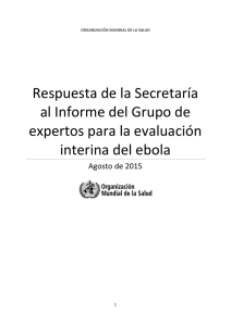 Respuesta de la Secretaría de la OMS al Informe del Grupo de expertos - Agosto de 2015 pdf, 602kb