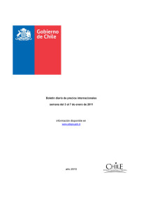 Boletin diario de precios internacionales información disponible en año 2010