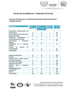 Plan de Estudio Especialización en Ciencias Penales y Criminologicas (1979 Downloads)