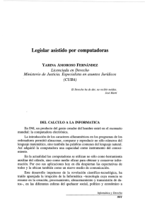 Legislar asistido por computadoras Licenciada en  Derecho (CUBA)