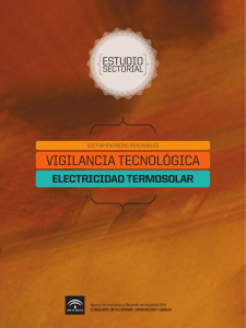 3er Estudio de Vigilancia Tecnológica sobre el sector de las energías renovales (Electricidad Termosolar)