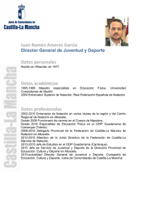 Juan Ramón Amores García Datos personales Datos académicos