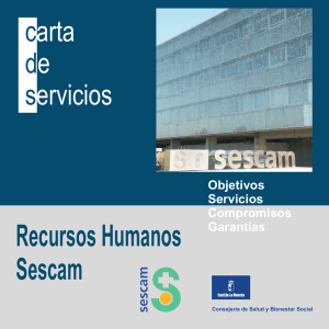 Carta de Servicios Recursos Humanos del SESCAM