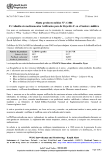Alerta N° 3/2016: LEDSO capsules, DAKAVIR (Spanish version) pdf, 432kb