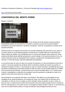 CONVIVENCIA DEL MONTE HOREB