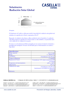 Catálogo Solarímetro