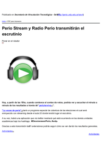 Perio Stream y Radio Perio transmitirán el escrutinio