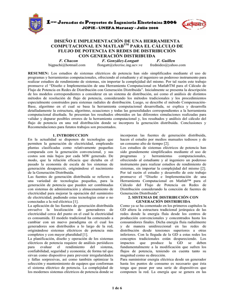 Diseño e Implementación de una Herramienta Computacional en Matlab para