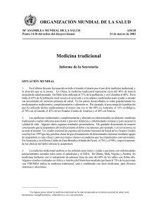 Medicina tradicional - OMS (pdf)