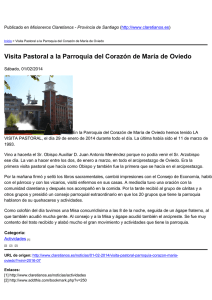 Visita Pastoral a la Parroquia del Corazón de María de...