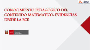 El conocimiento pedagógico del contenido matemático del docente y su relación con el rendimiento de sus estudiantes