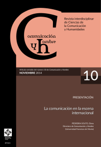 10 La comunicación en la escena internacional Revista interdisciplinar