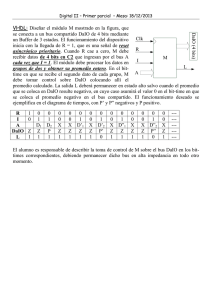 VHDL: Diseñar el módulo M mostrado en la figura, que