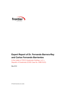 Expert Report of Dr. Fernando Barrera-Rey and Carlos Fernando Barrientos
