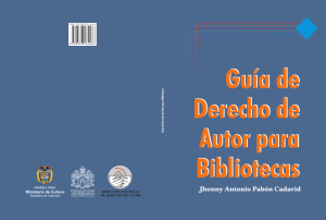 Guía de derecho de autor para bibliotecas