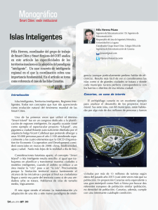 Monográfico Islas Inteligentes Smart Cities: visión institucional Félix Herrera Priano