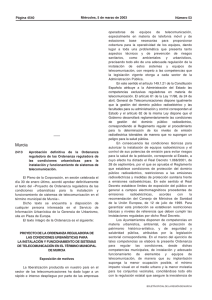Ordenanza reguladora de las condiciones urbanísticas para la instalación y funcionamiento de sistemas de telecomunicación-Ayuntamiento de Murcia