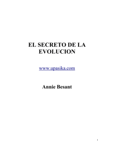 El secreto de la evolucion - Annie Besant