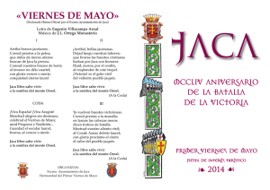 Programa 2014 Primer Viernes de Mayo en Jaca