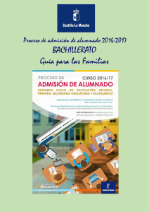 Guía para familias de alumnos solicitantes de Bachillerato.