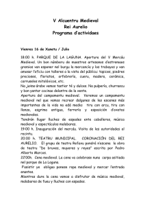 Programa del Alcuentru Medieval, en asturiano