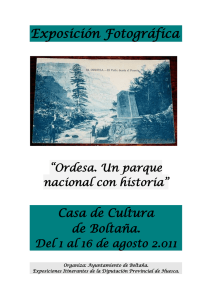 Exposición Fotográfica Ordesa. Un parque nacional con historia